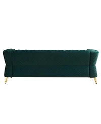 Streamdale Furniture Modern Tufted Velvet Sofa 87.4 inch for Living Room