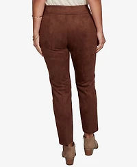 Ruby Rd. Petite Pull-On Suede Stretch Pants