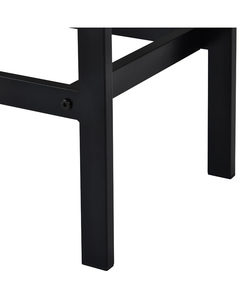 Flynama 4-Piece Counter Height Set, 60.2" Table and 3 Stools