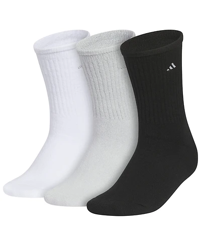 adidas Women's Cushioned Comfort 3.0 Crew Socks, 3-Pack
