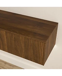 Streamdale Furniture 69" Led Floating Tv Stand Wall Mounted Entertainment Center for 55-65" Tv
