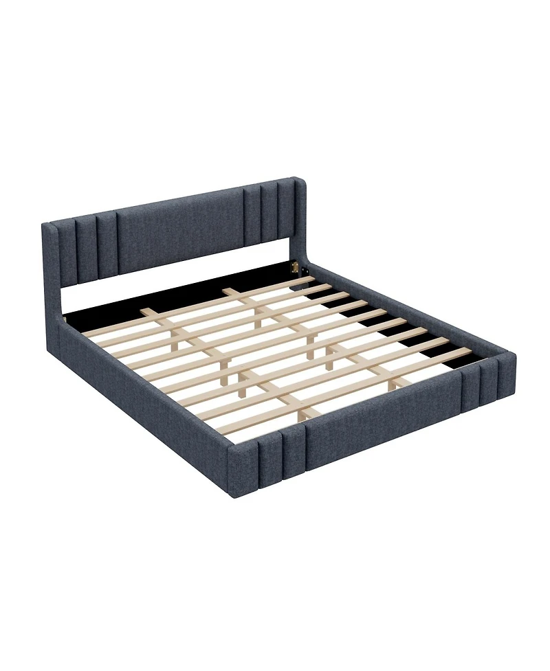 Streamdale Furniture King Size Upholstered Platform Bed Frame