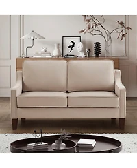 Streamdale Furniture Velvet 2-Seater Loveseat Sofa with Removable Covers