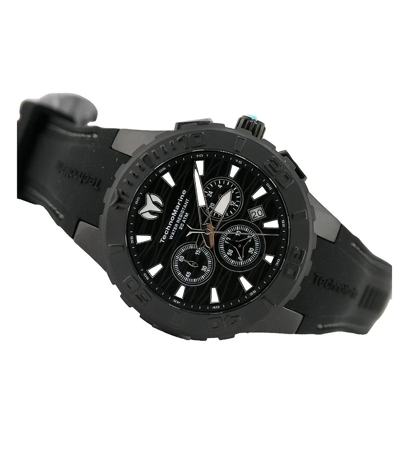 TechnoMarine Cruise Tm-115081 Men's 44mm Quartz Chronograph Watch - Silicone Strap