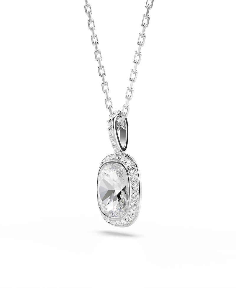 Swarovski Sterling Silver-Plated White Crystals Necklace
