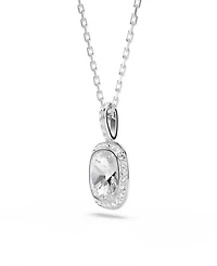 Swarovski Sterling Silver-Plated White Crystals Necklace