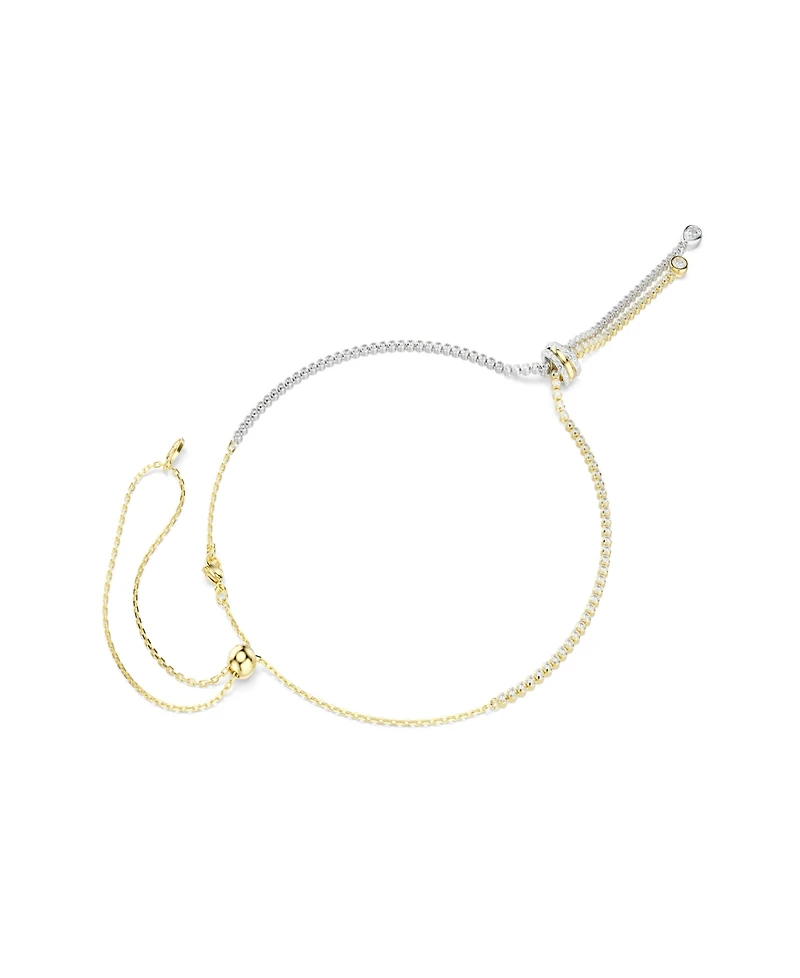 Swarovski Gold-Tone and Sterling Silver-Plated White Crystals Necklace