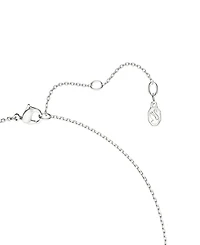 Swarovski Sterling Silver-Plated White Crystals Necklace