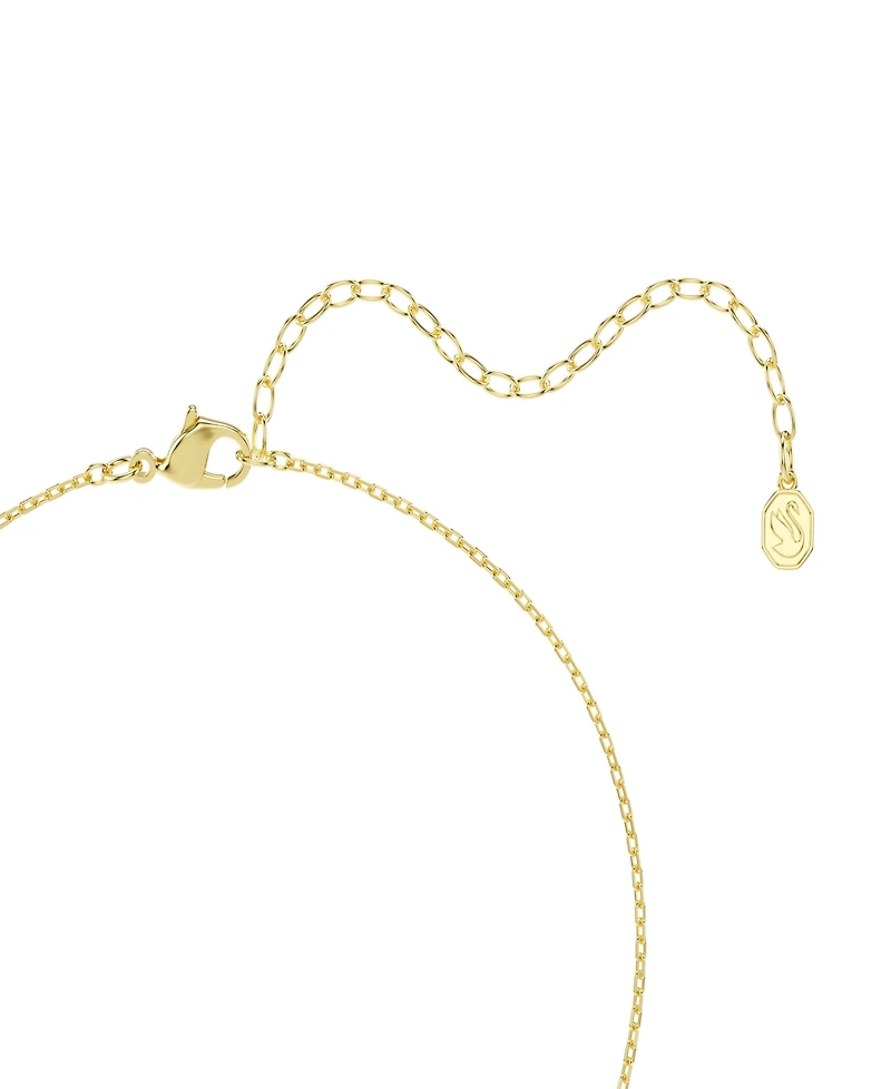 Swarovski Gold-Tone Plated White Crystals Necklace