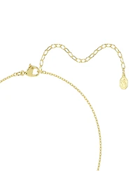 Swarovski Gold-Tone Plated White Crystals Necklace