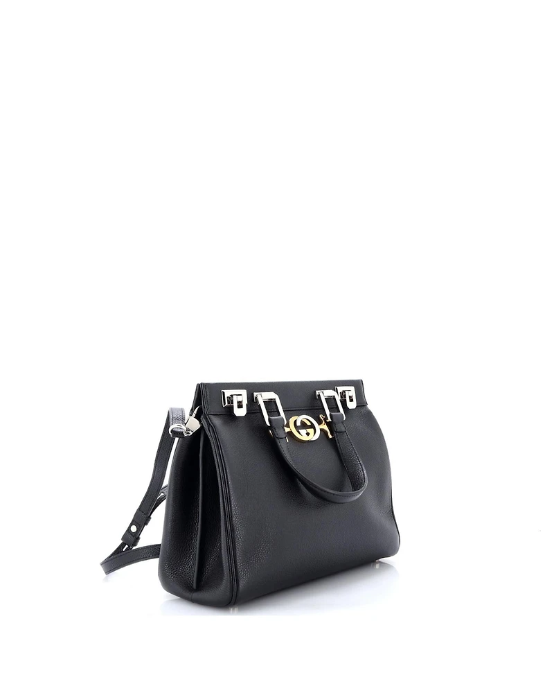 Pre-Owned Gucci Small Zumi Top Handle Bag Leather