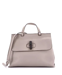 Pre-Owned Gucci Medium Bamboo Daily Top Handle Bag Leather