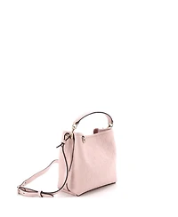 Pre-Owned Gucci Small Gg Emblem Bucket Bag Gg Embossed Leather