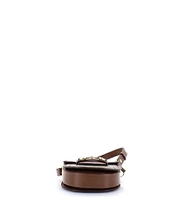 Pre-Owned Gucci Mini Horsebit 1955 Rounded Shoulder Bag Gg Coated Canvas and Leather