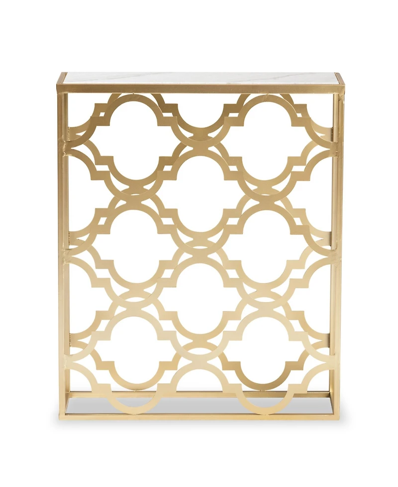 Baxton Studio Calanthe 29.10" Metal Modern and Contemporary Console Table
