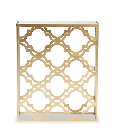 Baxton Studio Calanthe 29.10" Metal Modern and Contemporary Console Table