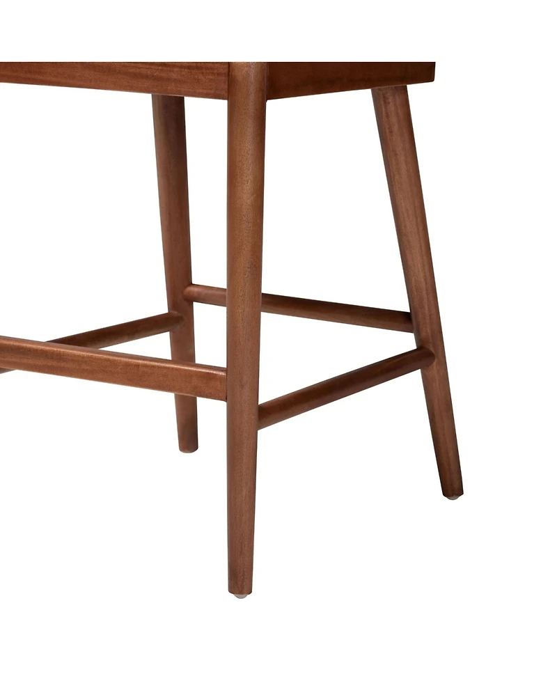 bali & pari Denver 36.2" Acacia Wood Modern Bohemian Counter Stool