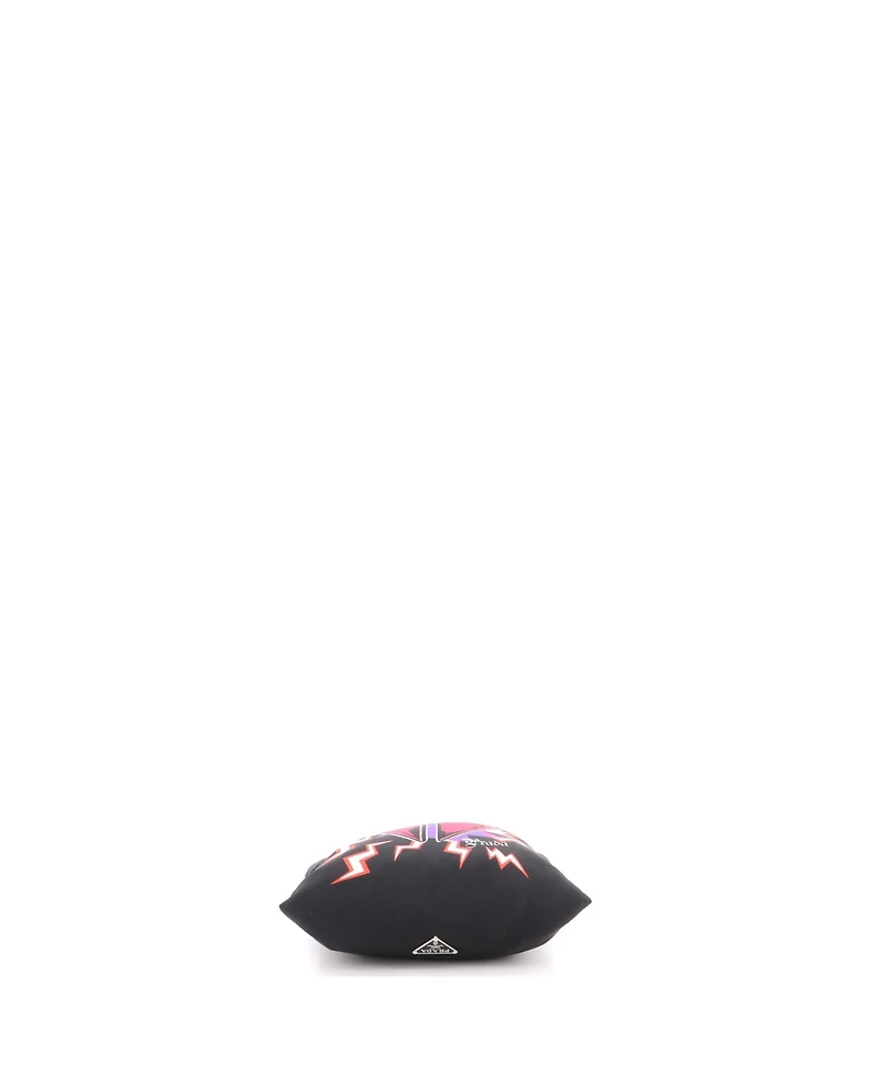 Pre-Owned Prada Mini Frankenstein Flat Tote Printed Tessuto