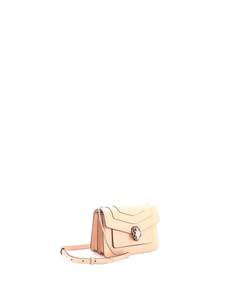Pre-Owned Bvlgari Mini Serpenti Forever Shoulder Bag Leather