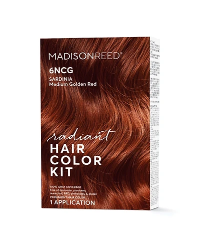 Madison Reed 8-Piece Sardinia Medium Gold Red Radiant Hair Color Kit
