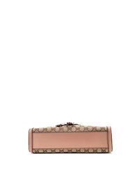 Pre-Owned Gucci Medium Emily Chain Flap Shoulder Bag Gg Canvas and Leather