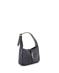 Pre-Owned Saint Laurent Small Le 5 a 7 Hobo Embossed Leather