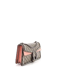 Pre-Owned Gucci Small Dionysus Bag Crystal Embellished Gg Coated Canvas