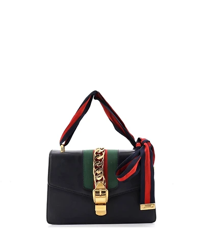 Pre-Owned Gucci Small Sylvie Shoulder Bag Leather
