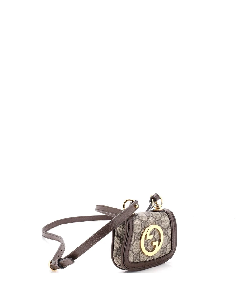 Pre-Owned Gucci Blondie Nm Card Case Wallet with Strap Gg Coated Canvas