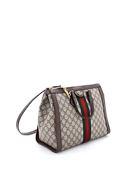 Pre-Owned Gucci Medium Ophidia Top Handle Tote Gg Coated Canvas