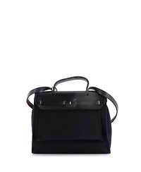 Pre-Owned Hermes Pm Herbag Toile and Leather