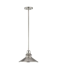 Kichler Grenoble 11" Wide Brushed Nickel 1-Light Modern Mini Pendant