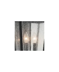Kichler Forestdale 18.50" 2-Light Outdoor Wall Light in Textured Black