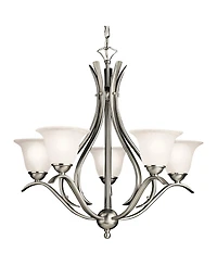 Kichler Dover 24" Wide Brushed Nickel 5-Light Chandelier