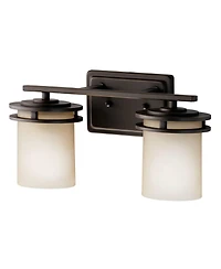 Kichler Hendrik 14 1/2" Wide Bronze Bathroom Light Fixture