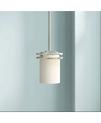 Kichler Hendrik 5 1/2" Wide Nickel and White Glass Mini Pendant