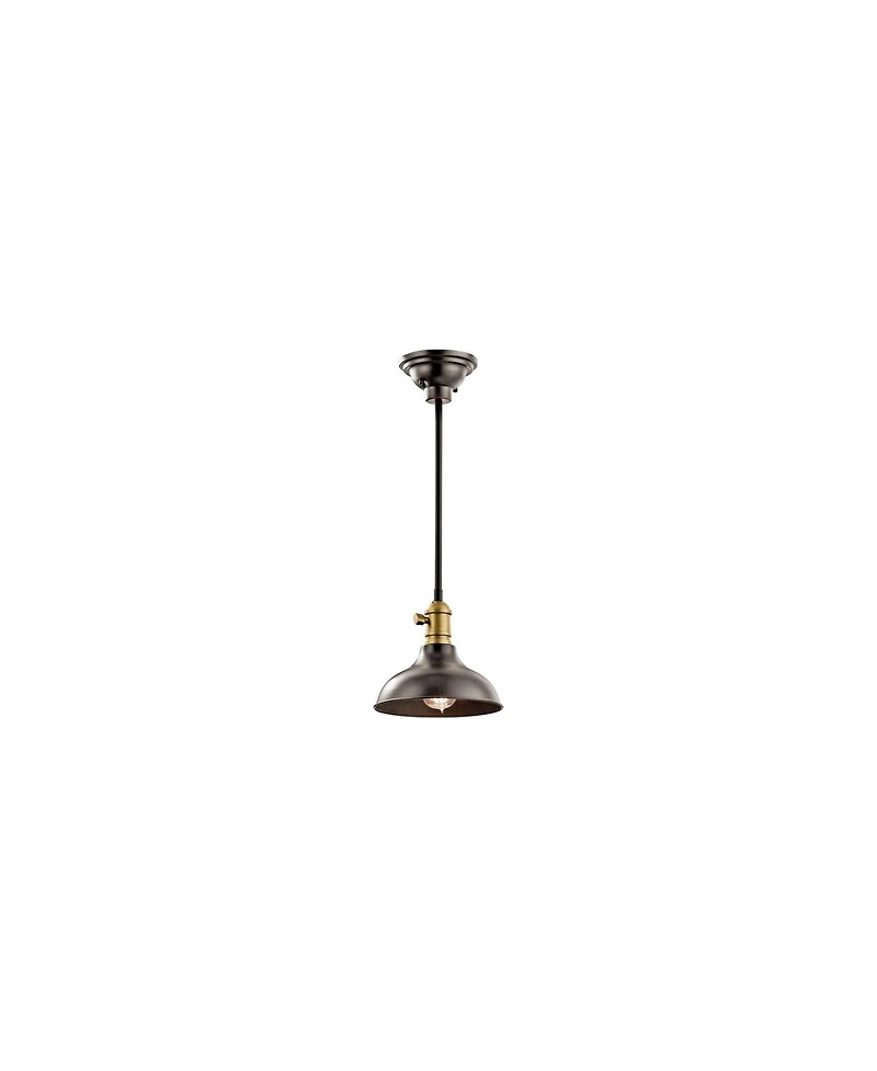 Kichler Cobson 8" Wide Bronze Wall Sconce Convertible Mini Pendant