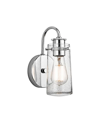 Kichler Braelyn Chrome 9" High Seedy Glass Wall Sconce