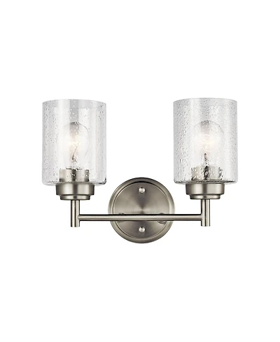 Kichler Winslow 12 3/4"W Brushed Nickel 2-Light Wall Sconce