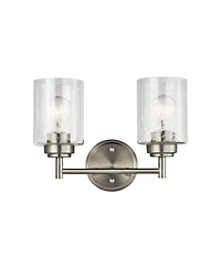 Kichler Winslow 12 3/4"W Brushed Nickel 2-Light Wall Sconce