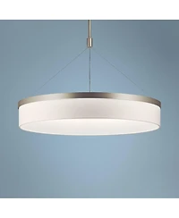 Kichler Mercel 26 1/2" Wide Satin Nickel Modern Led Drum Pendant Light