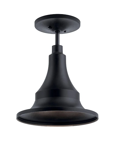 Kichler Hampshire 13 1/4" High Climates Black Outdoor Ceiling Light