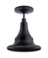 Kichler Hampshire 13 1/4" High Climates Black Outdoor Ceiling Light