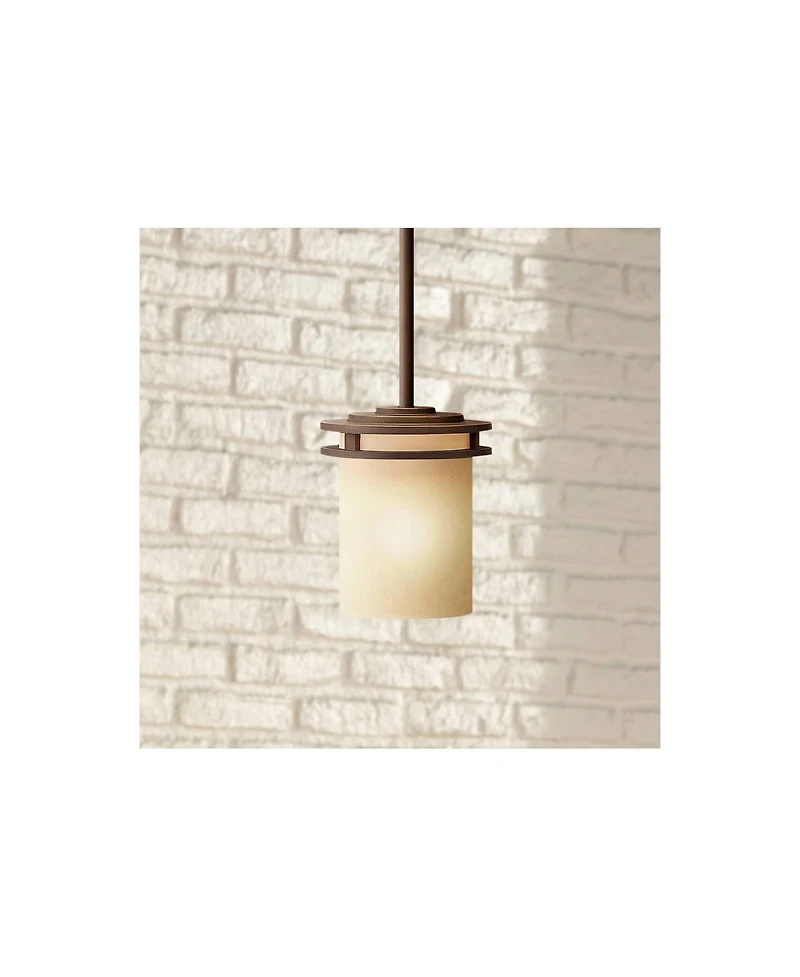 Kichler Hendrik 5 1/2" Wide Bronze and Umber Glass Mini Pendant Light