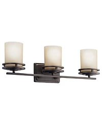 Kichler Hendrik 24" Wide 3-Light Bronze Bathroom Light Fixture