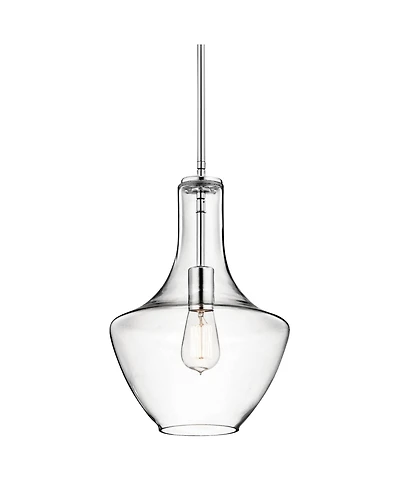 Kichler Everly 10 1/2"W Chrome and Clear Glass Mini Pendant