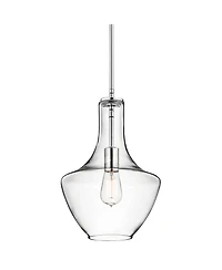 Kichler Everly 10 1/2"W Chrome and Clear Glass Mini Pendant