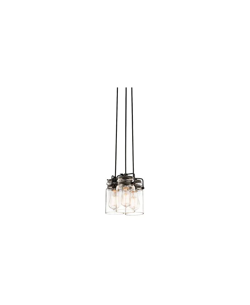 Kichler Brinley 8 1/2" Wide Olde Bronze 3-Light Mini Pendant