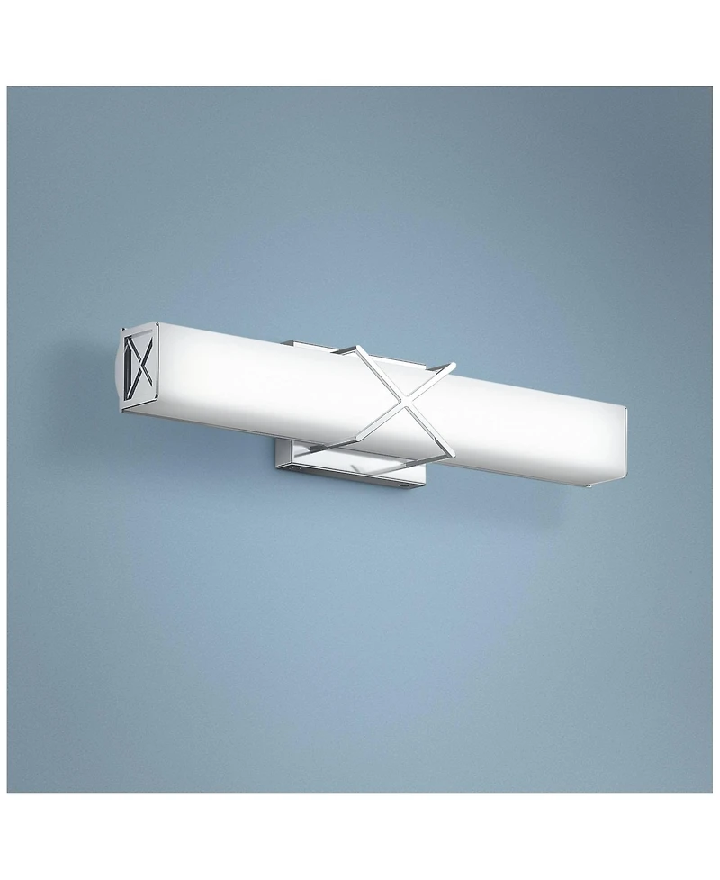 Kichler Trinsic 22"W Chrome 2-Light Led Linear Bath Light