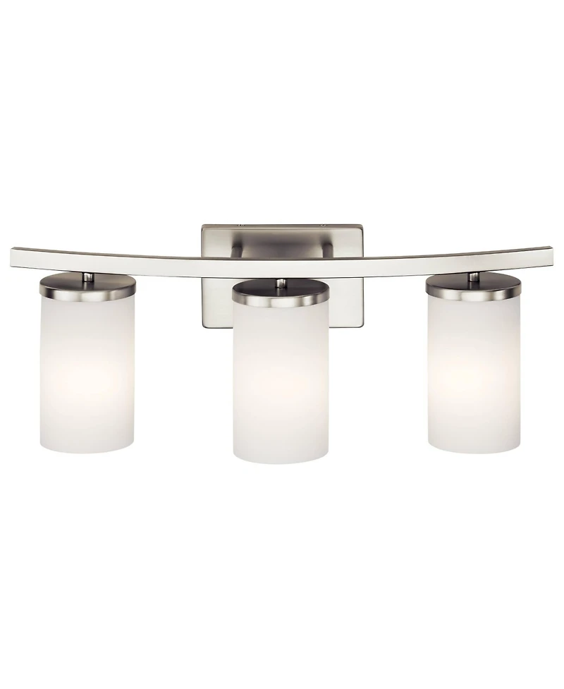 Kichler Crosby 23" Wide Brushed Nickel 3-Light Bath Light